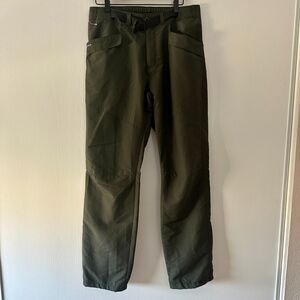 Quechua Mens Pants Super Warm‎ Hiking Outdoor Dark Olive Green Size 34x34 NWOT